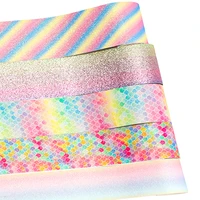glitter sequin ribbon rainbow gradient color webbing holiday decoration hand sewing materials diy crafts supplies 2yards