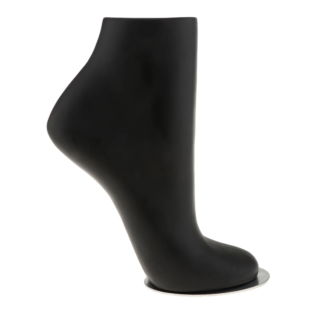 Unisex PVC Mannequin Foot Anklet Socks Display White/Black/Natural S/M/L
