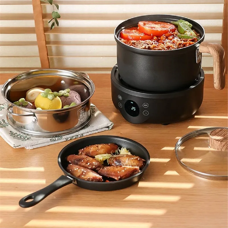 

220V Electric Cooker Multi-Function Household Intelligent Split Small Electric Pot Mini Cooker Electric Hot Pot Dormitory 1.8L