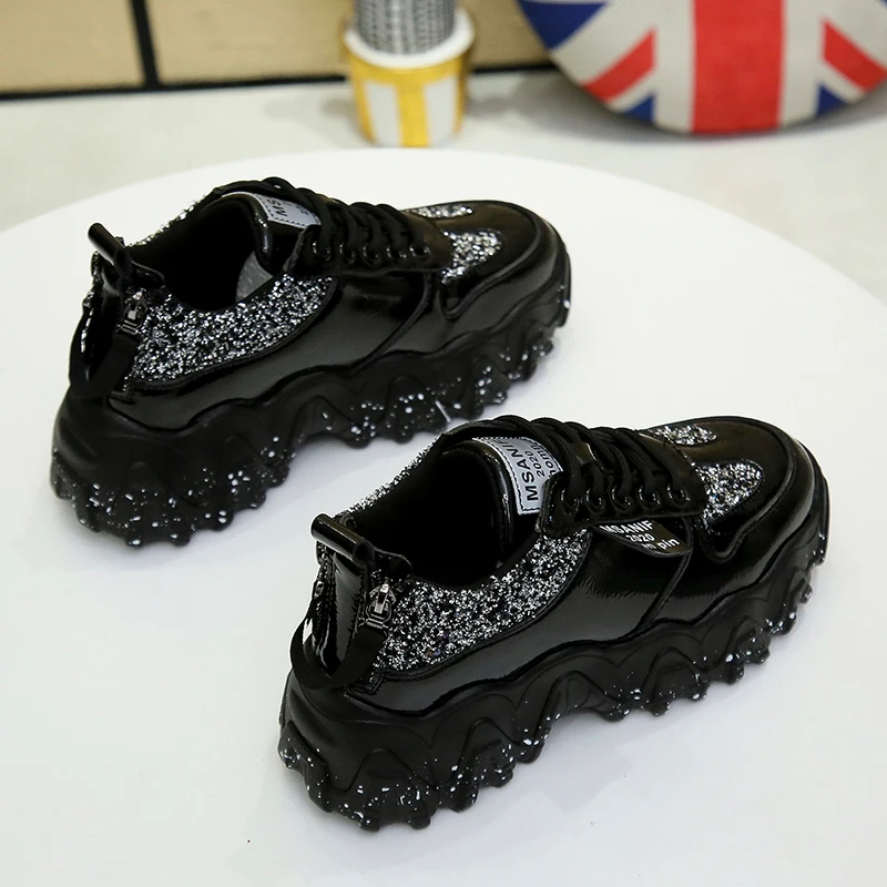 Женские кроссовки RUIFF женская красная обувь с высоким верхом уличная на толстой