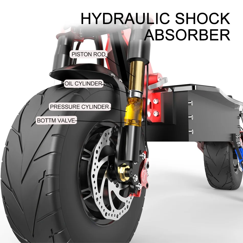 Kaufen X-Tron X5 5600W 60V Elektrische Roller Erwachsene 13 Zoll Off Straße Große Rad High Speed 90 Km/h Hydraulische Dämpfung E Scoote