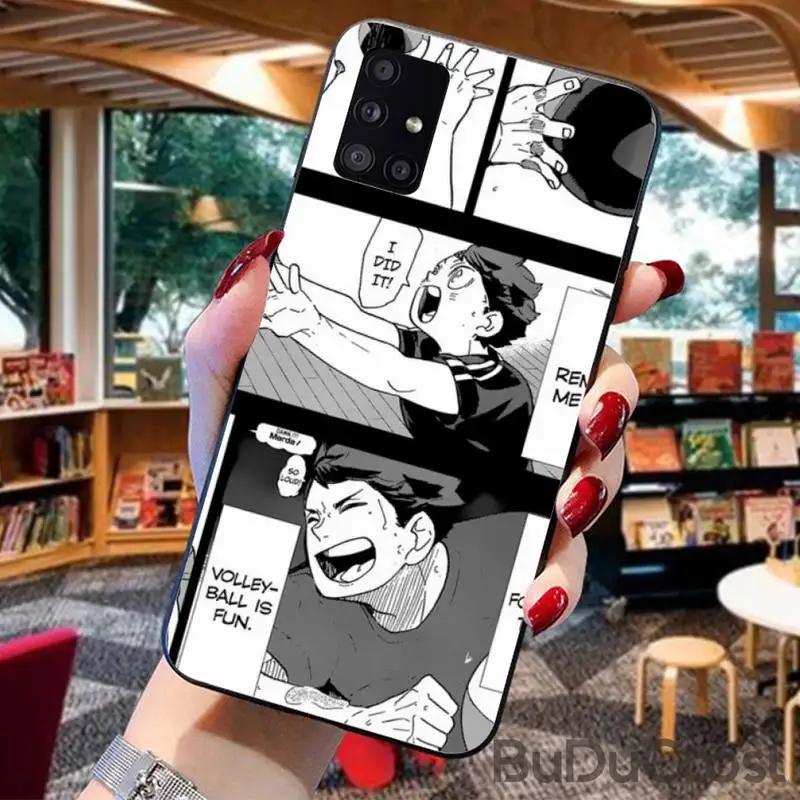

Anime Haikyuu Hinata Attacks Manga Phone Case for Samsung A91 01 10S 11 20 21 31 40 50 70 71 80 A2 CORE A10