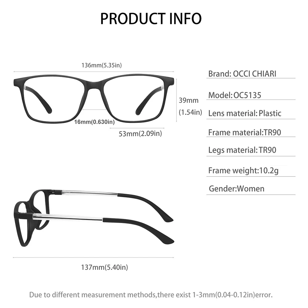 

Reading Glasses For Women Computer Glasses Magnifier Retro Blue Light Eyeglasses Presbyopic lunette transparent femme OCCI CHIAR