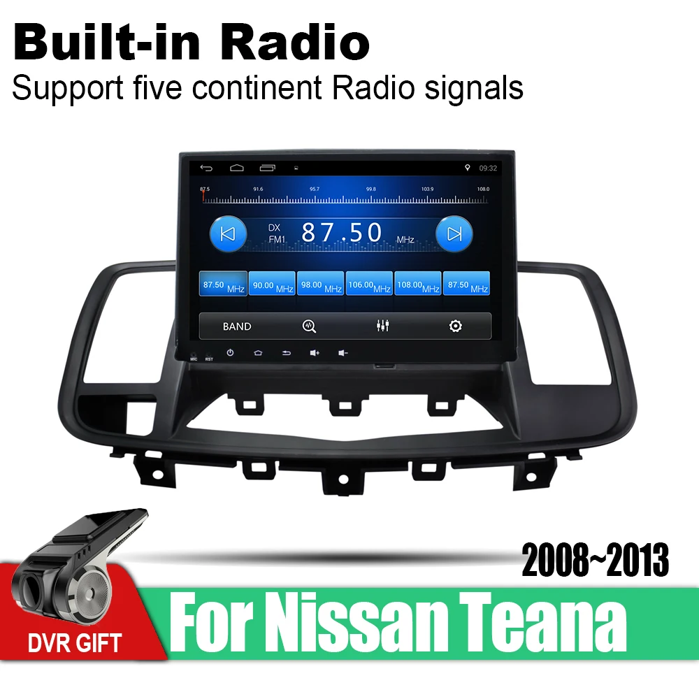 Android 2 din Мультимедиа GPS навигация для Nissan Teana 2008 2009 2010 2011 2012 2013 радио аудио wifi видео