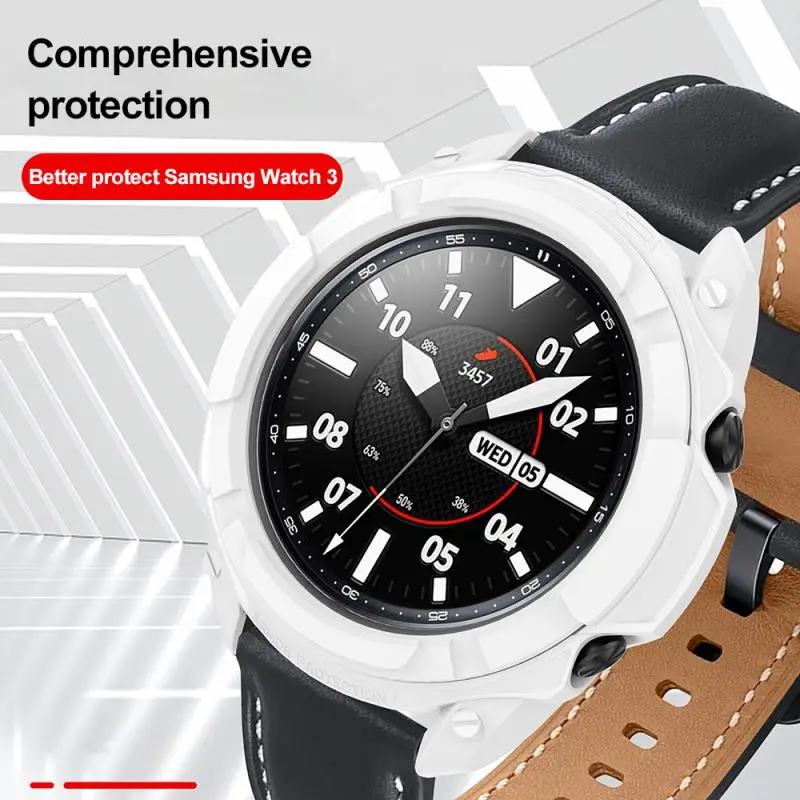 

Protective Shell Rotatable Ring 45mm R840 Suitable For Samsung Galaxy Watch3 Armor 41mm R850 Anti-drop Protection Shell Watch