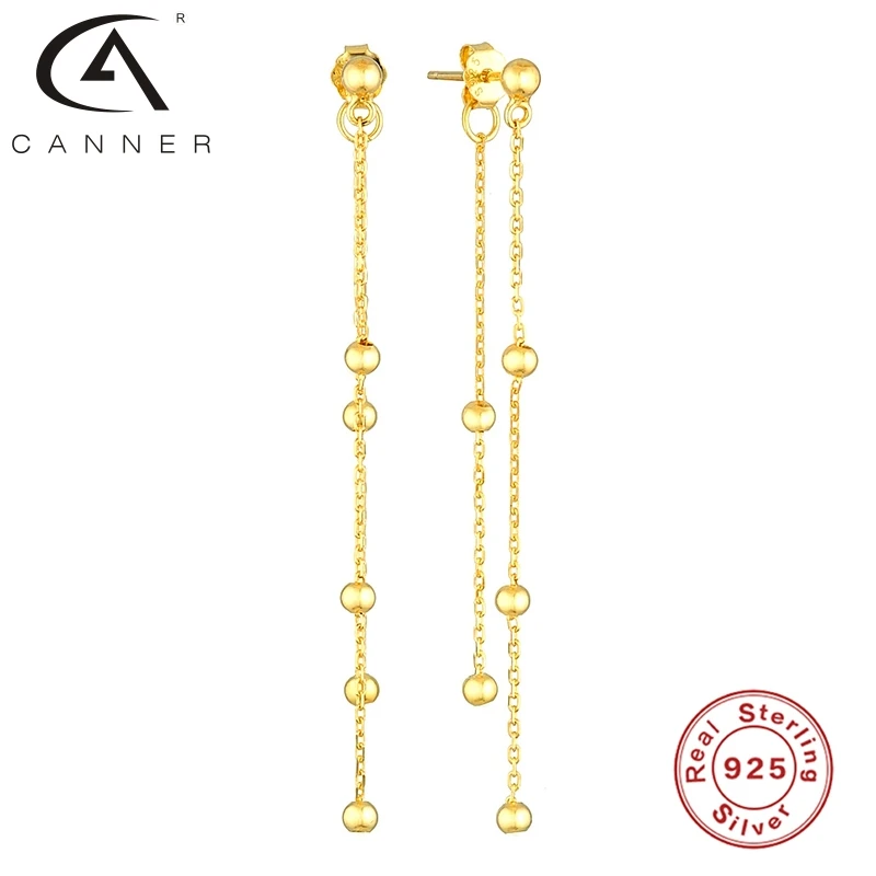

CANNER Versatile Temperament Hoop Earrings For Women Pendientes Plata 925 Chain Earring Party Jewelry 2021 Simplicity Pendientes