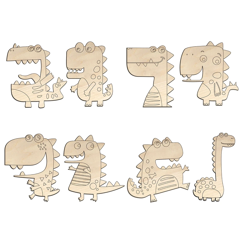 Деревянная доска для граффити сделай сам ручная живопись в форме животных