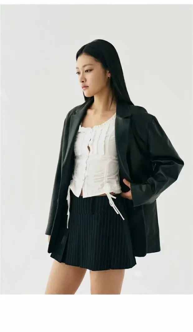 

2021 Women Pleated Skirt Solid Color Skirts Elegant England Style Female Summer Above knee Mini Dress