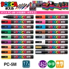 1 шт. Uni Posca PC-5M маркеры для краски Средний наконечник 1,8 мм-2,5 мм 17 цветов для школы офиса художественный маркер