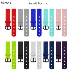 Силиконовый ремешок BOORUI для умных часов huami Amazfit Bip PACE Lite, аксессуары для умных часов модных цветов