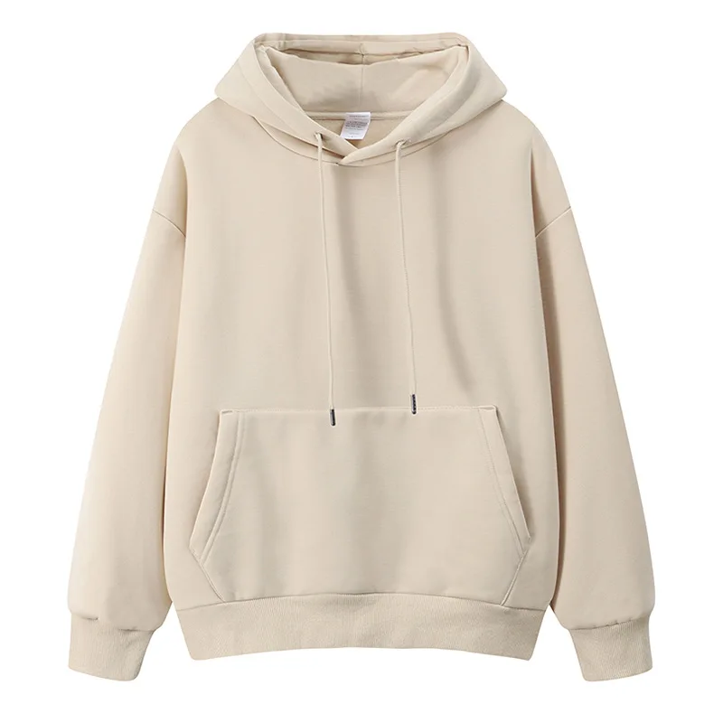 

Hooded Sweater Heavy Thickened 500g Solid Color Hoodie New Fashion Brand Pullover Printed Men's Wear In Autumn