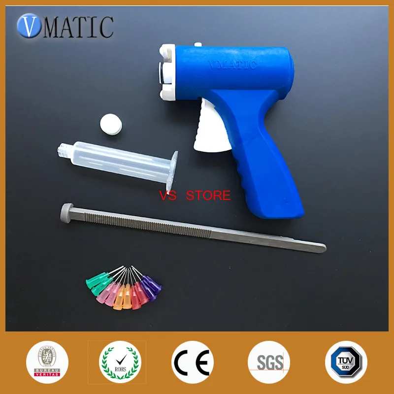 Free Shipping 30Cc/Ml Manual Epoxy Adhesive Caulking Gun With Syringe & Needles | Инструменты