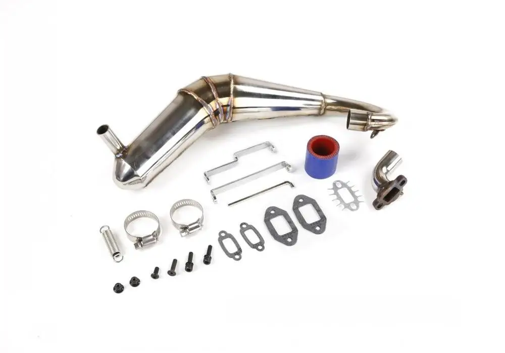 Глушитель выхлопной трубы R2 подходит для 1/5 Losi 5ive t Rovan LT King Motor x2|Детали и