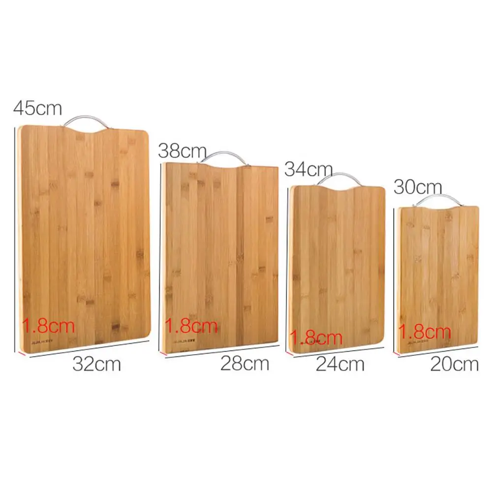 Деревянная разделочная доска 32x45 см прямоугольная подвесная из бамбука прочные