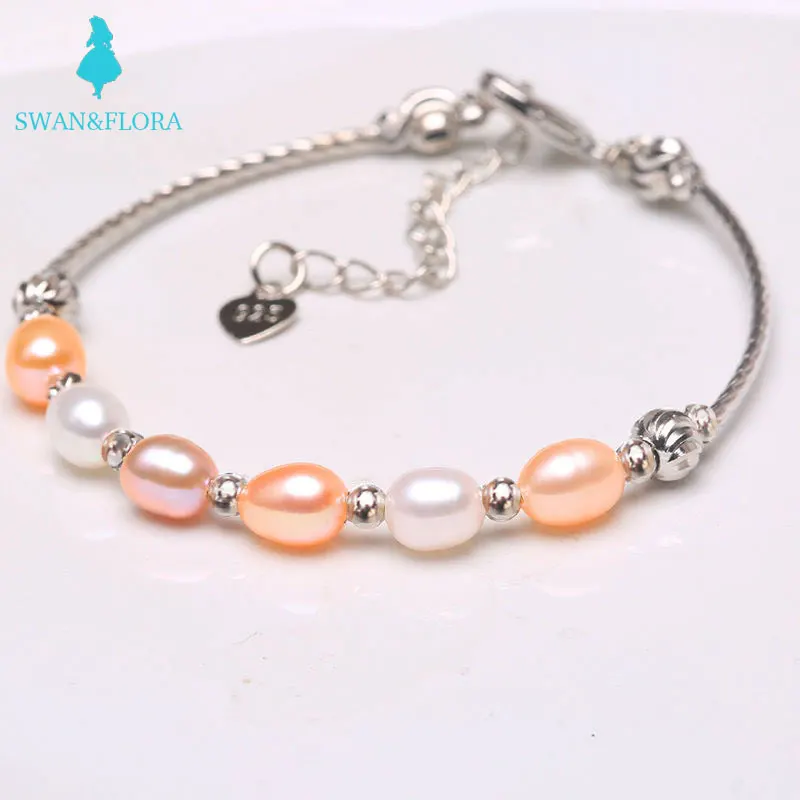 

Pearl Bracelet colorful freshwater pearl bracelet bracelet bracelet with extended chain simple women's Bracelet