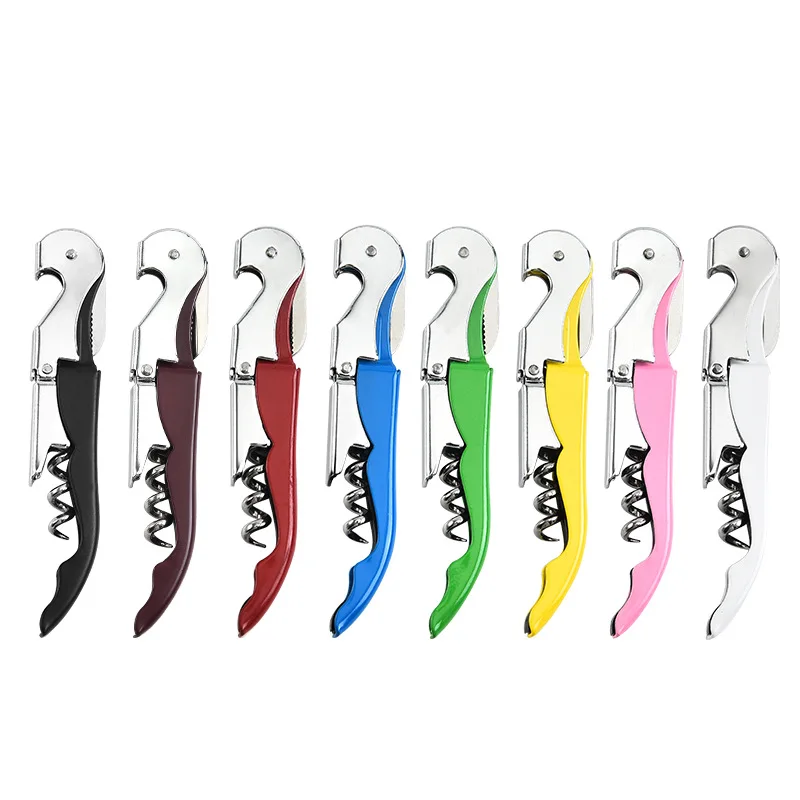 

Multi-Functional 2 In 1 Bottle Openers Stainless Steel Wine Cork Screw Corkscrew Beer Cap Remover Kitchen Gadget Bar Accessories