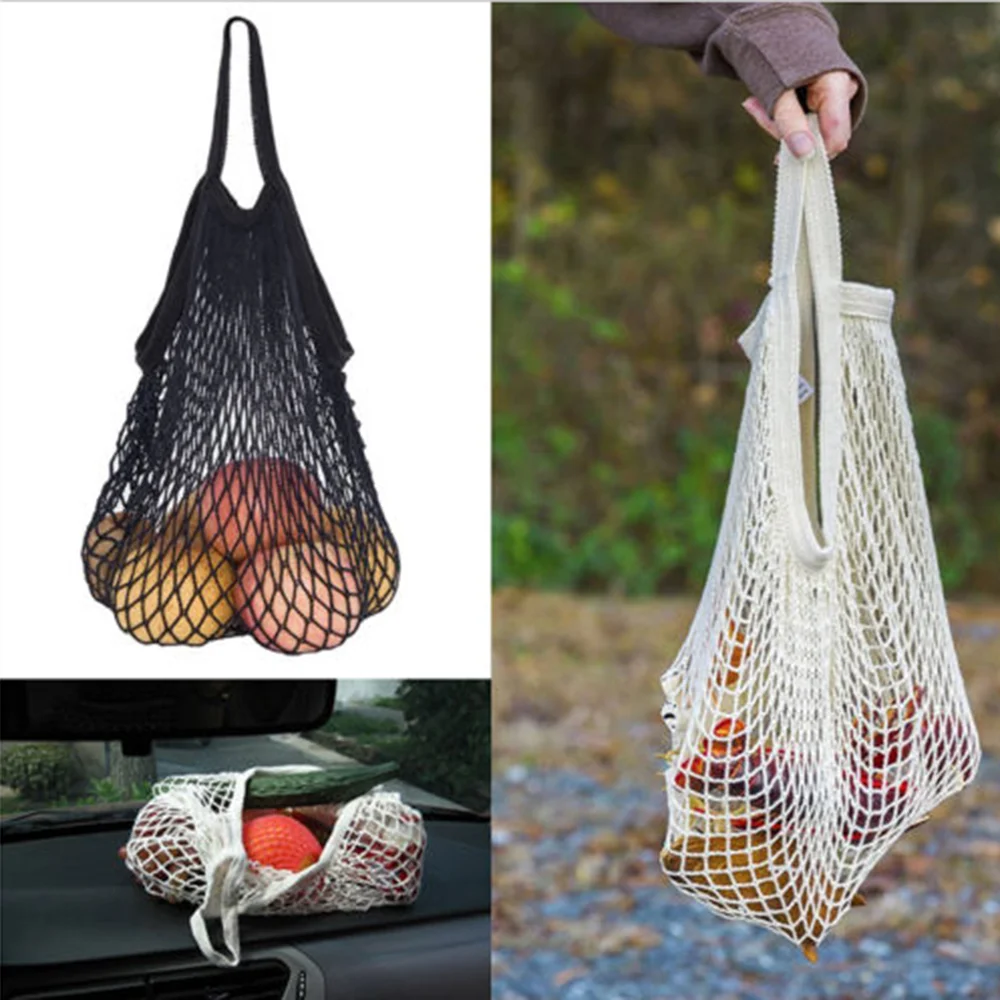 Сетчатая Сумка для покупок многоразовая Женская сумочка Черепаха на шнурке