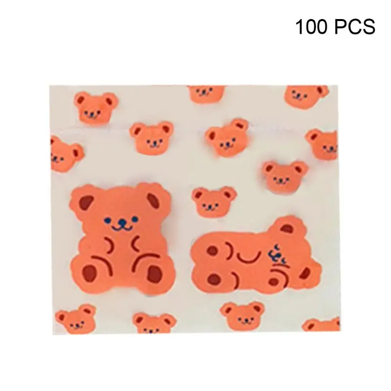 

J60D 100pcs Plastic Protection Bag Cartoon Sealing Bag Packaging