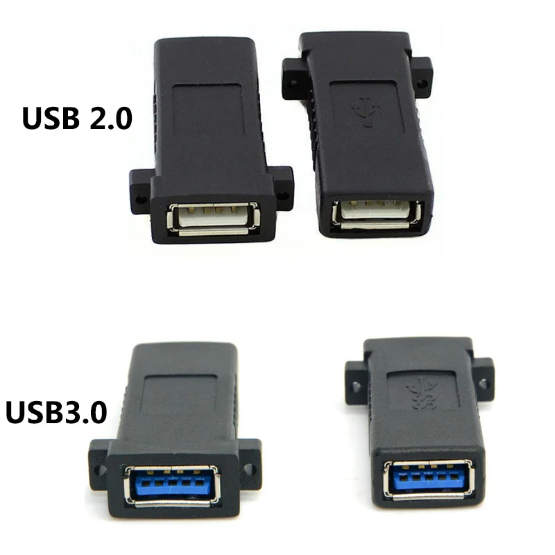 1 шт. стандартный разъем USB 2 0 3 Мама гнездо адаптер для монтажа на панель оптовой