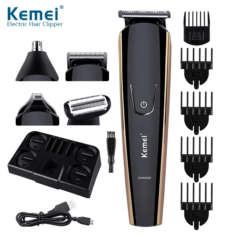 Машинка для стрижки волос Kemei профессиональный триммер мужчин электрическая