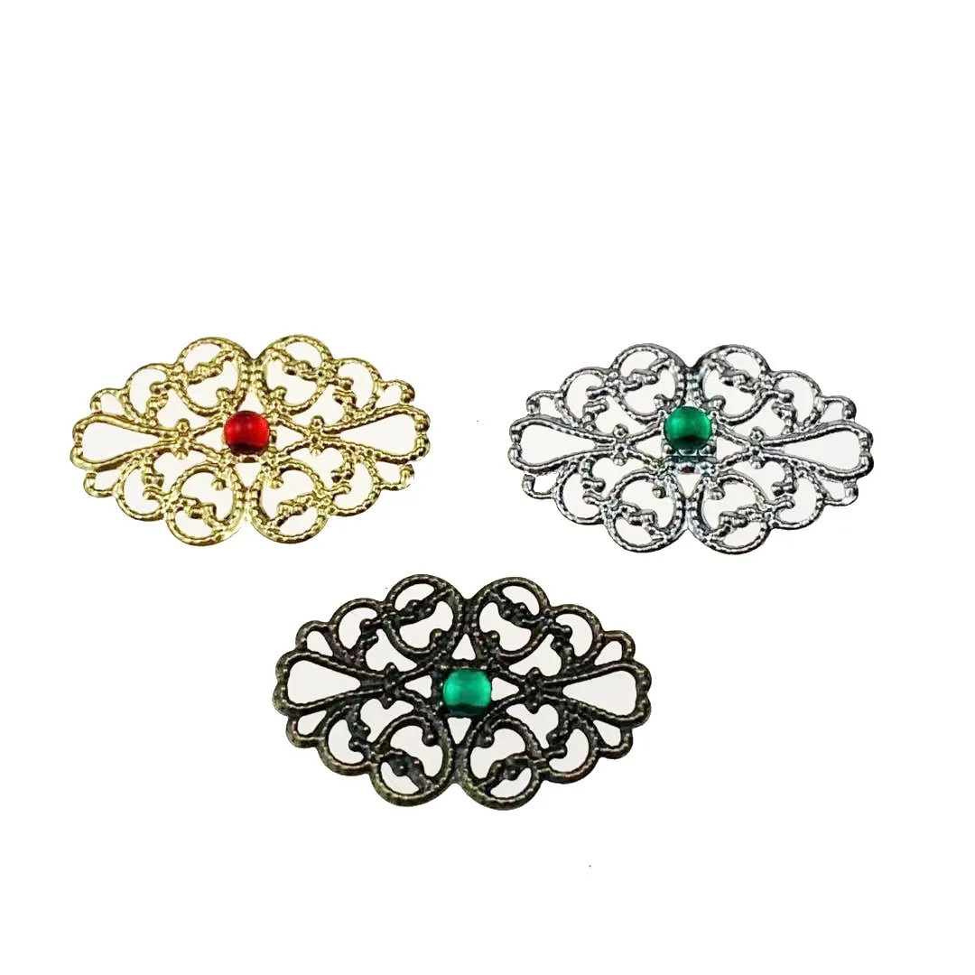 20 шт. филигрань обертывания цветок традиционные декоративные разъемы