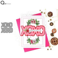 xoxo letter model cutting dies stamps dies scrapbooking mold cut handmade tools diy craft decoration metal cutting dies new 2020