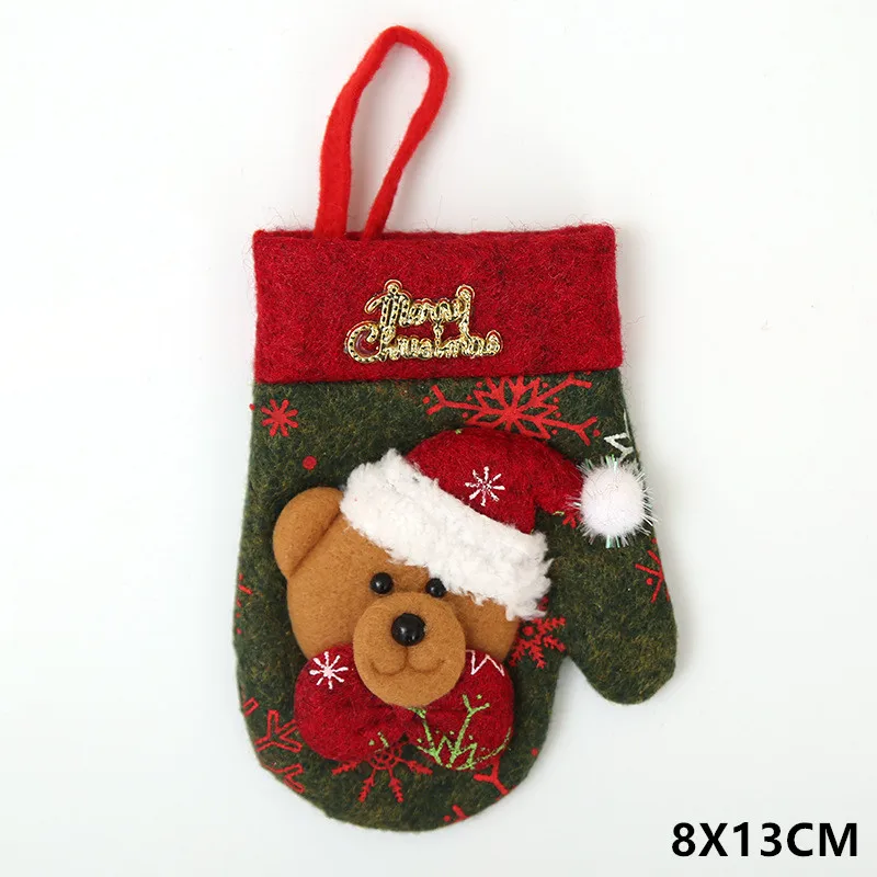 Рождество Новый Год 2021 Карманный держатель для вилка нож столовые приборы сумка