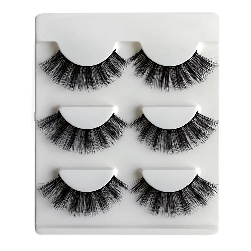 SKONHED 3 пары красивых объемных ресниц грязные инструменты для наращивания 3D