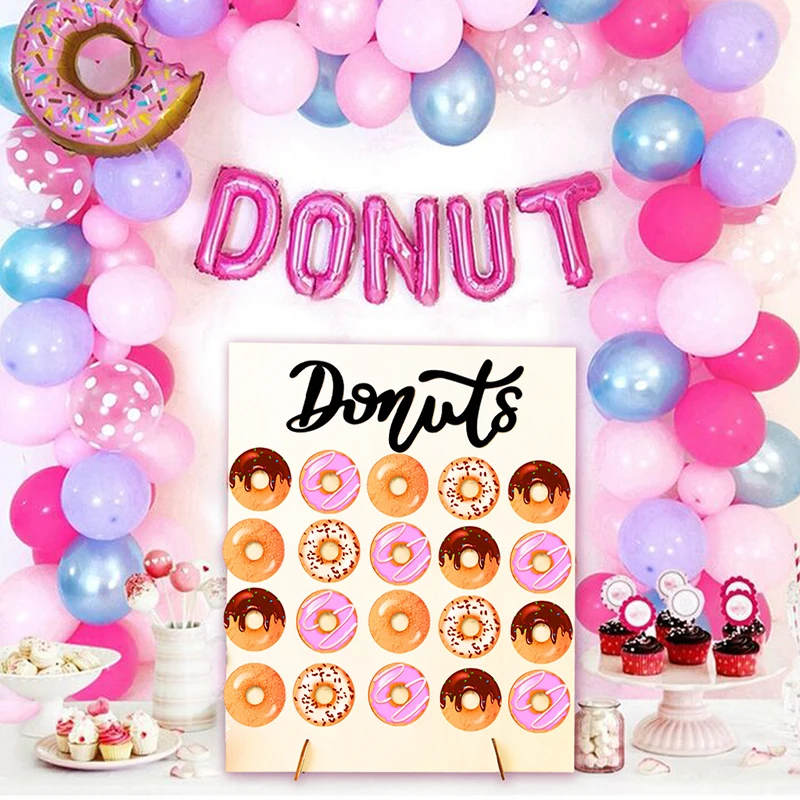 

Wooden Wall Holds Donut Wall Stand Doughnut Holder Wedding Decoration Accessories Baby Shower Kids Birthday Donut Party Decor