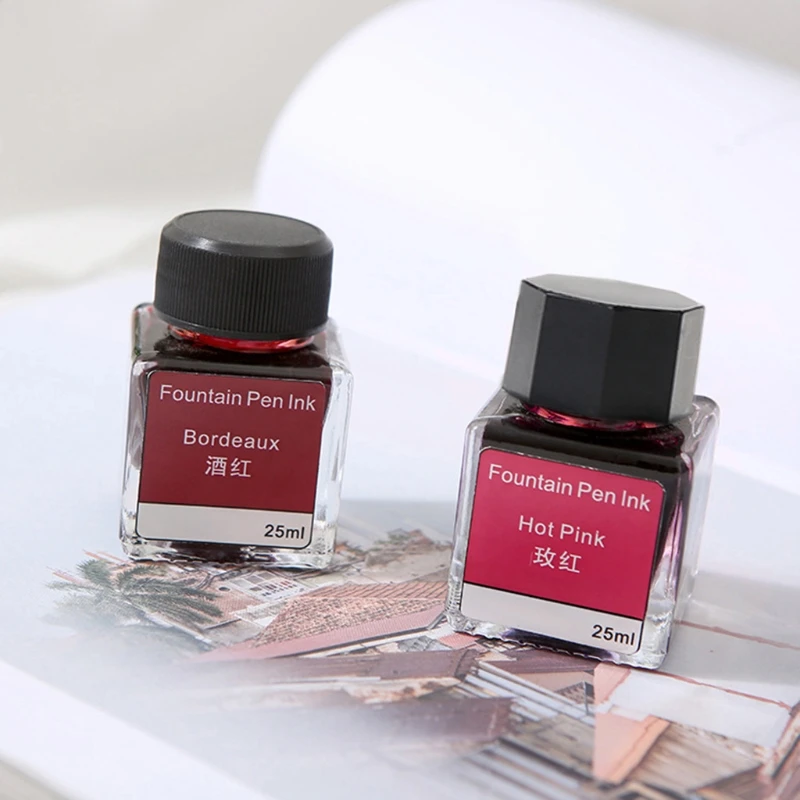 Colorful Non-carbon Ink for Dip Fountain Pen Calligraphy Writing Painting Graffi | Канцтовары для офиса и дома