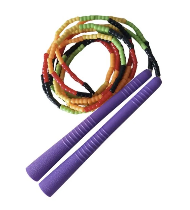 

Bamboo Jumping Rope Pattern Adult Skipping Rope Training Weight Loss Fitness Fancy Bead Festival Crossfit Sporting Goods 07TQ007