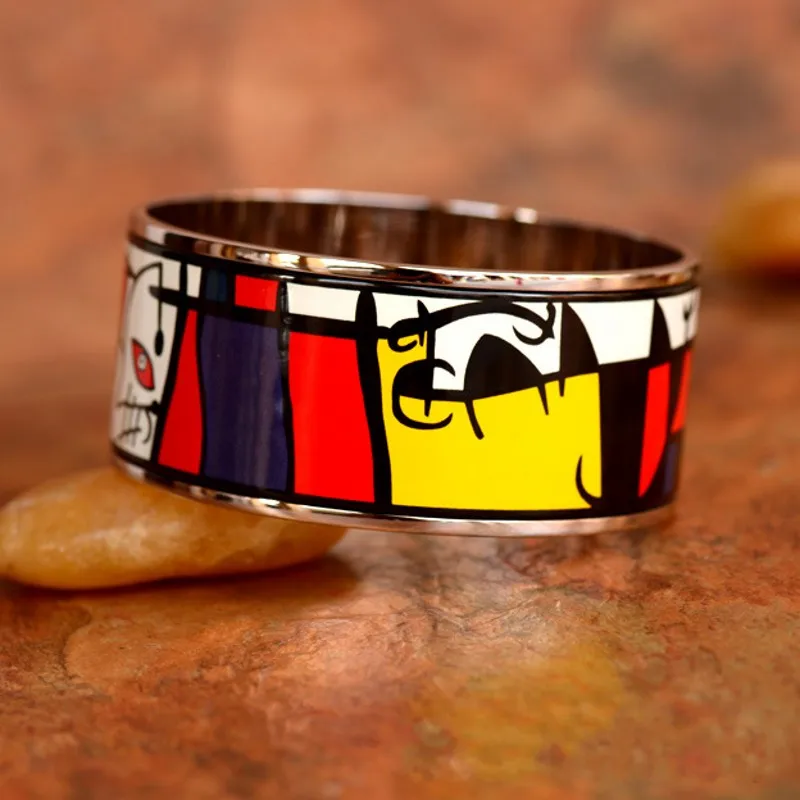 BOCAI 2020 новая модель браслет для женщин 3 см эмаль цвет ювелирных изделий Миро