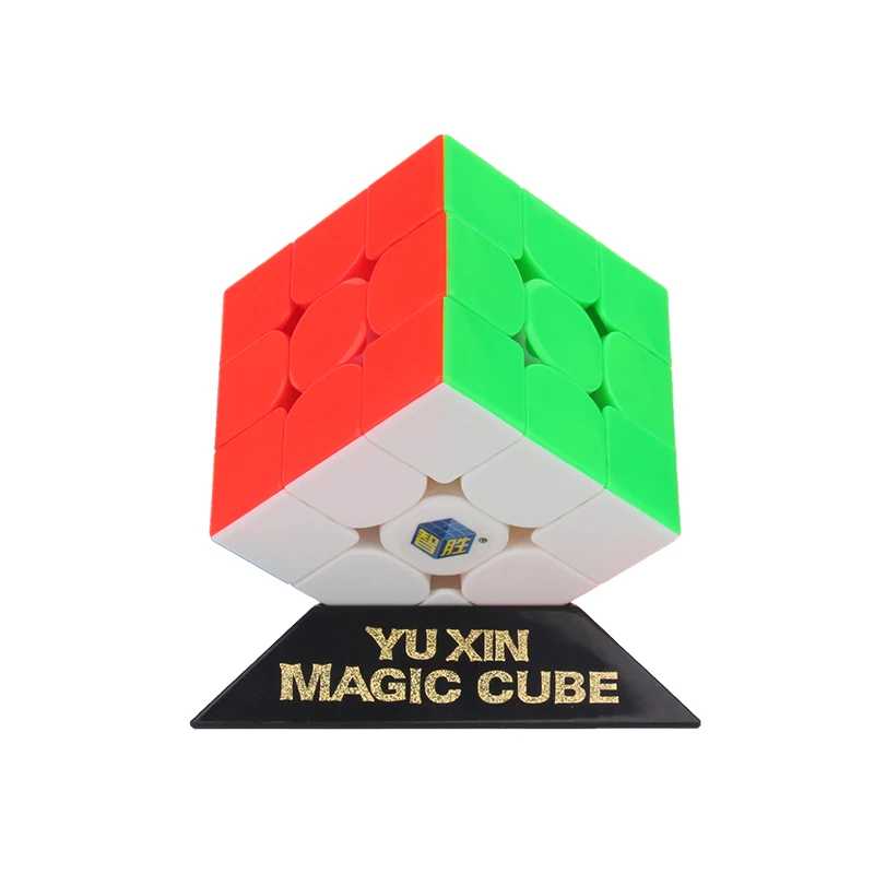 Yuxin светильник Magic 3x3 Cube Littler волшебный куб черный/стикер менее/белый/megnetic стикер