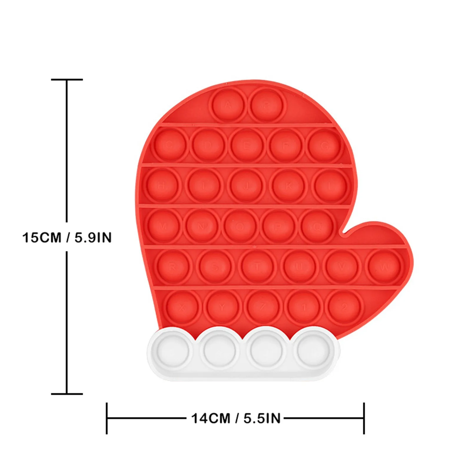 Juguete sensorial antiestr&eacute;s para ni&ntilde;os y adultos, juguete antiestr&eacute;s de burbujas de empuje para aliviar el estr&eacute;s, divertido, regalos de descompresi&oacute;n-5