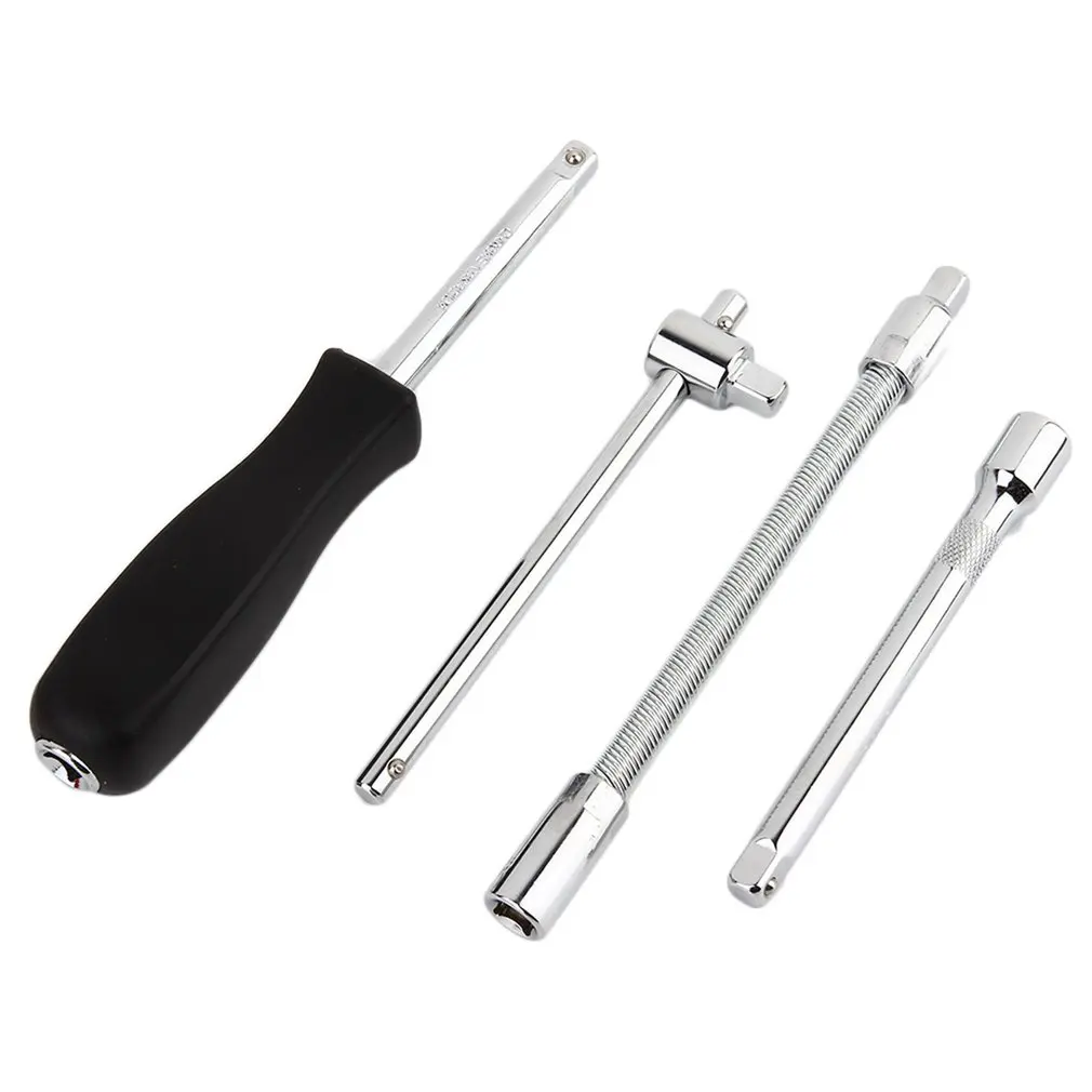 NEW 46pcs Carbon Wrench Set Steel Mirror Socket Combination Durable Ratchet Tool Auto Repair Accessory | Инструменты