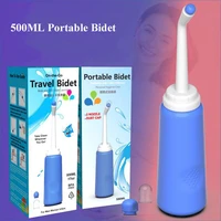 2pcs 500ml portable travel hand held bidet sprayer personal cleaner body flusher washing personal hygiene cleaning gadget rinse