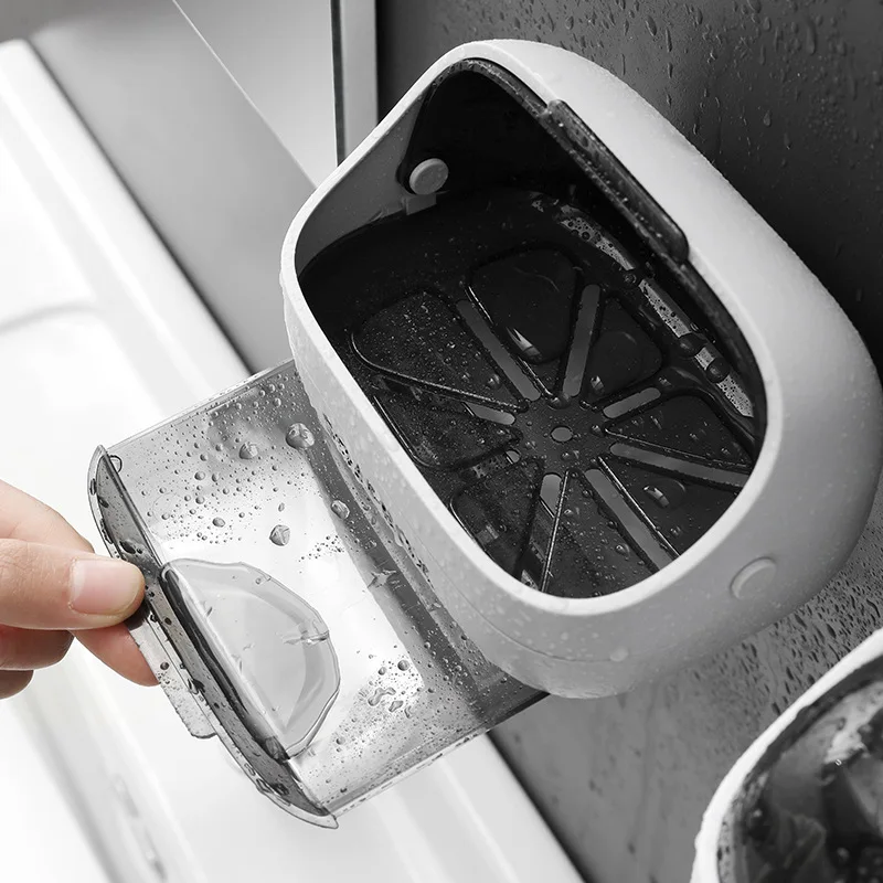 Экологический продукт Полочка для ванной комнаты Space Shower Storage Soap Saver Путешественническая пластиковая емкость для мыла.