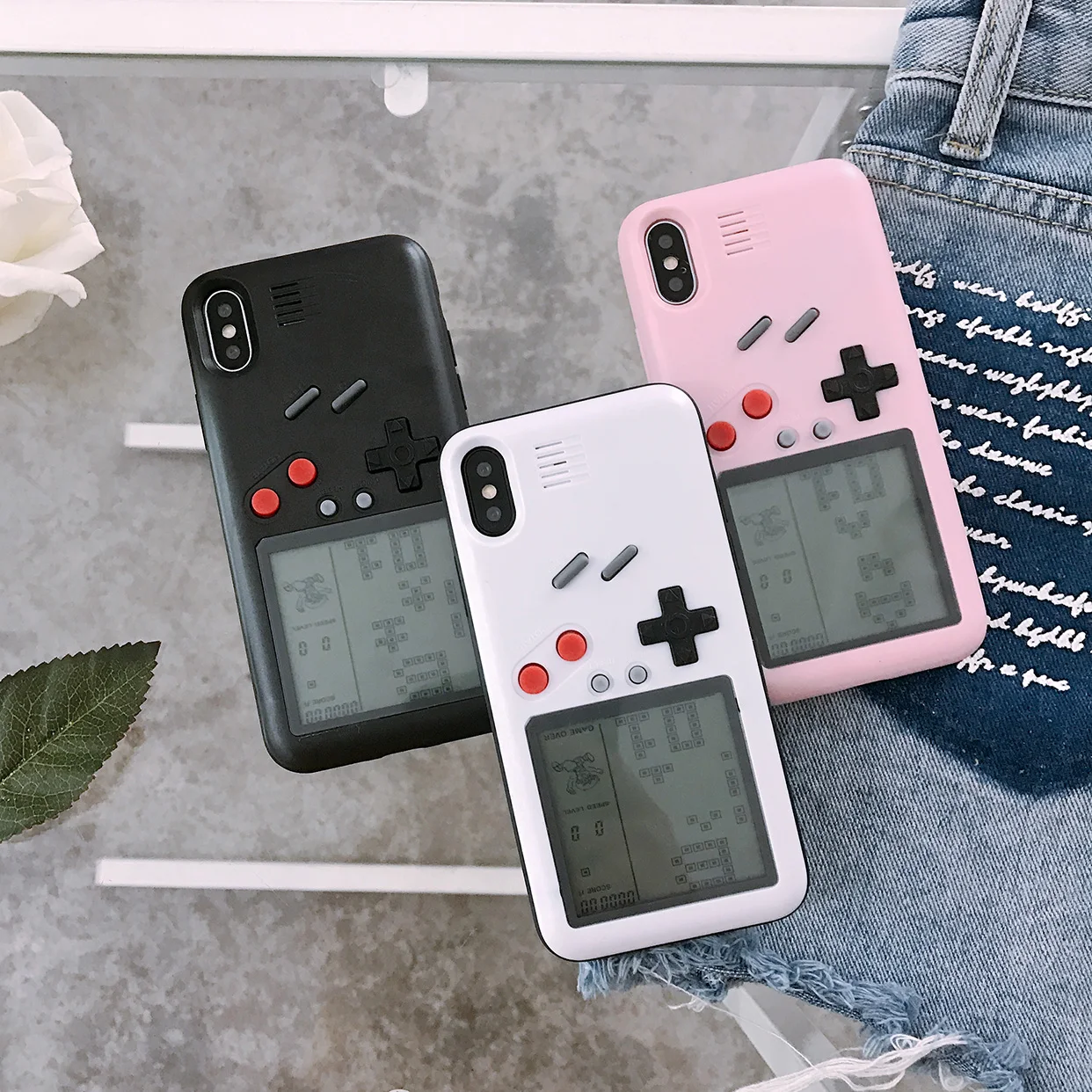 Чехол для телефона Tetris Gameboy в стиле ретро Apple iPhone XR X XS MAX 6 6S 7 8 Plus мягкий чехол из ТПУ