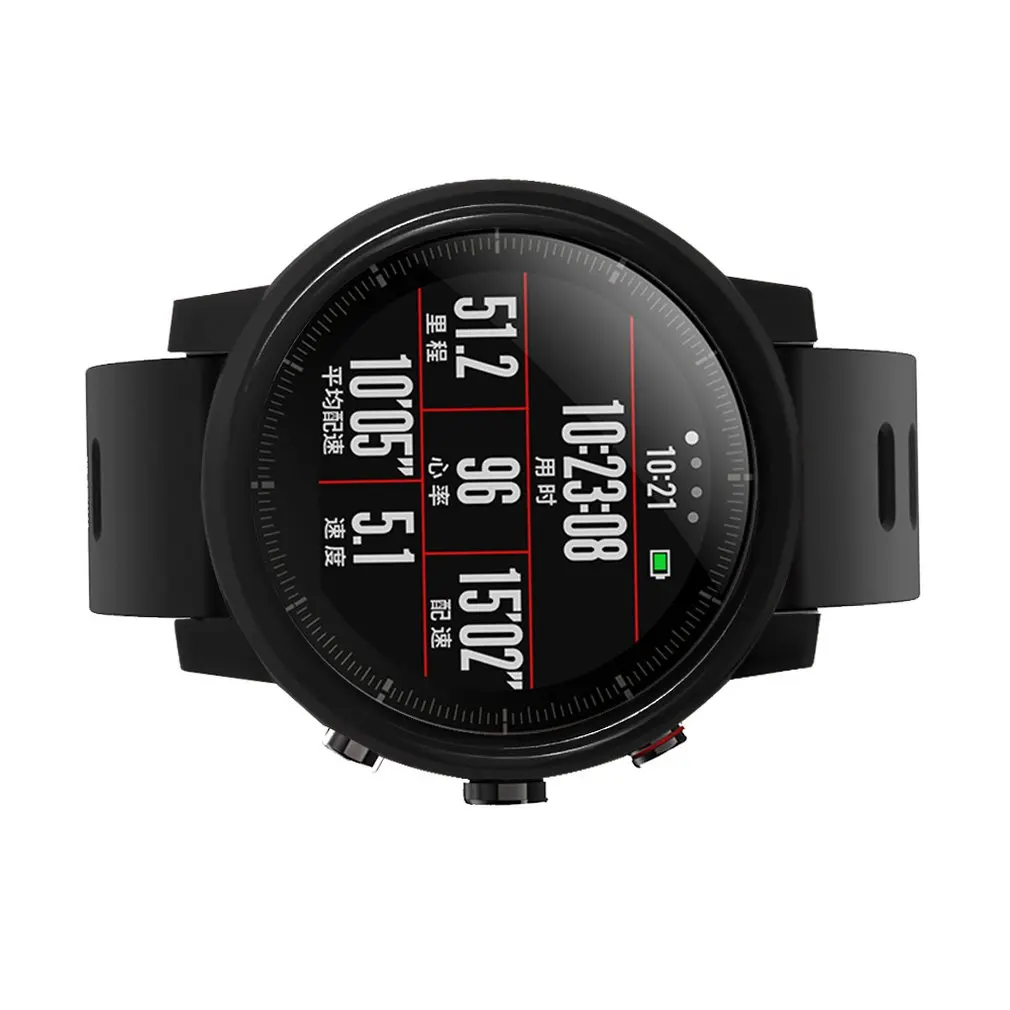 Защитная оболочка экрана Amazfit 2/2S Stratos полная Рамка PC защитный чехол для amazfit 2 часы