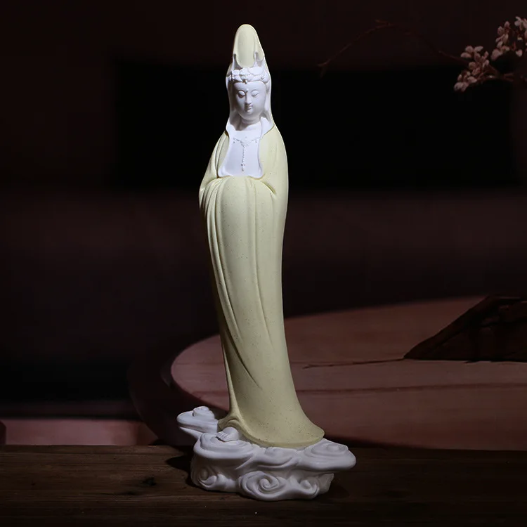 

Guanyin Будда Бодхисаттва украшения Керамические изделия для гостиной дома предлагаем крыльцо китайские белые фарфоровые украшения C655