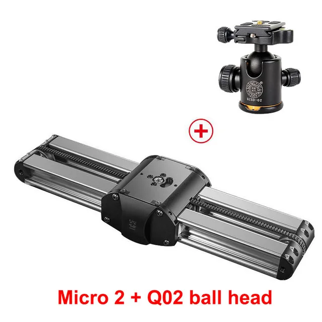Mirco2 with Q02 Микро 2 камера слайдер рельсовая система трек Долли портативный Макс полезная нагрузка 8 кг Мини Видео слайдер для камеры DSLR камера BMCC красный ARRI мини - Цвет: Mirco2 with Q02
