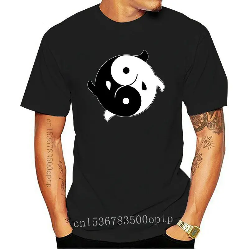 

New Yin Yang Dolphins Funny Womens Ladies T-Shirt Fashion Classic Tee Shirt