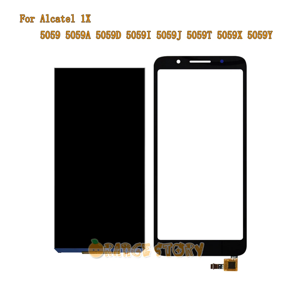 ЖК дисплей с сенсорным экраном для Alcatel 1X 5059 5059A 5059D 5059I 5059J 5059T 5059X 5059Y монитор и