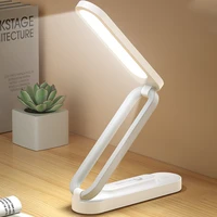 led folding desk lamp reading eye protection 3 level dimming lighting table lamps bedside living bedroom charging night light