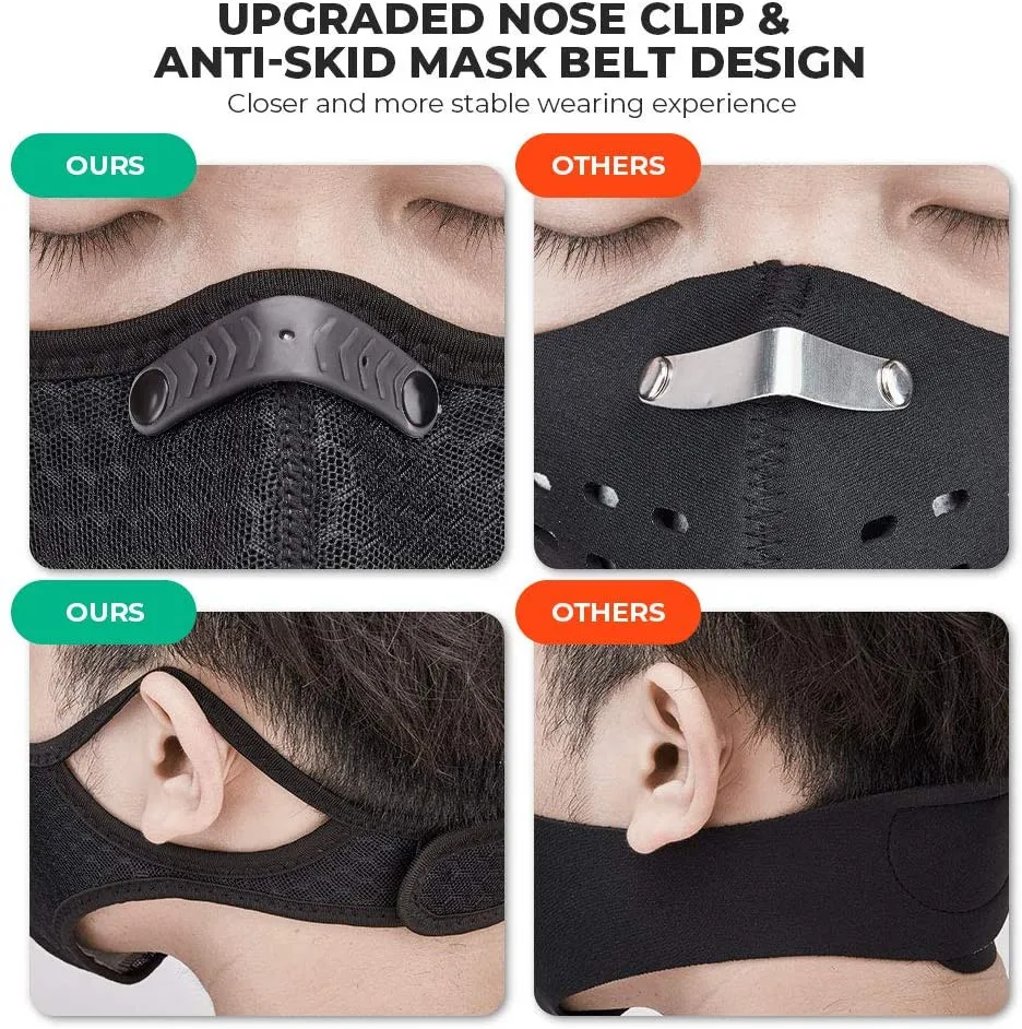 

Top Reusable Cotton PM2.5 Face Mouth Mask Anti Dust Face Mascarilla Activated Carbon Filter Mouth Cover masque noir anti virus#1