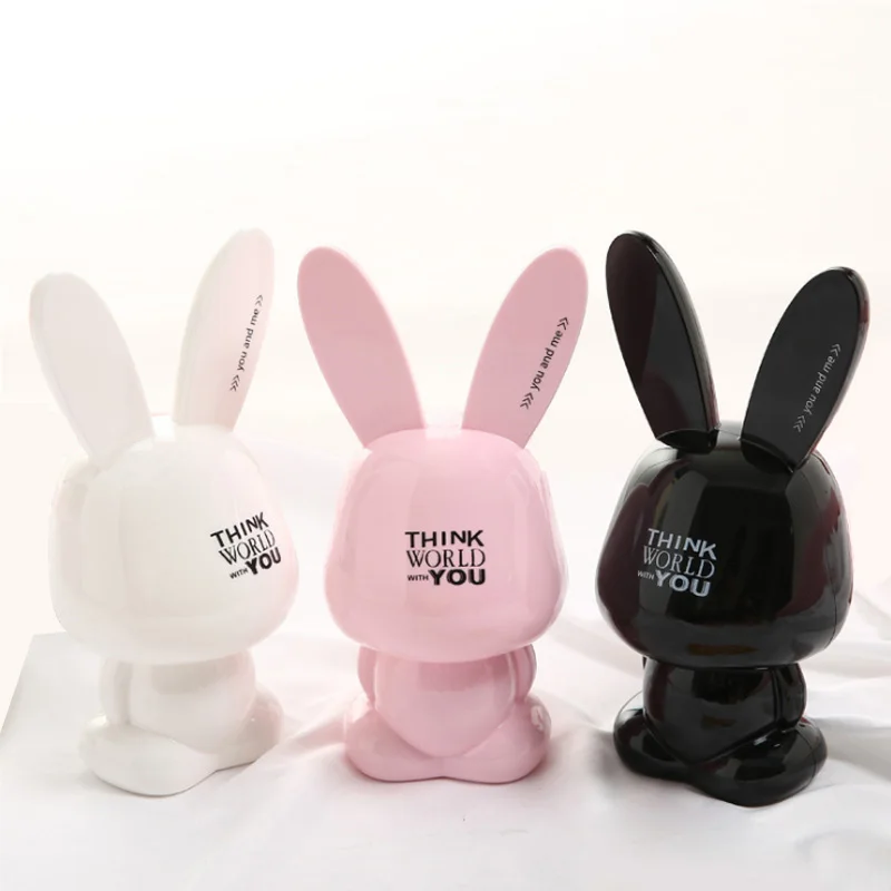 Мультяшная копилка с кроликом милая полимерная для монет сбережений аксессуары