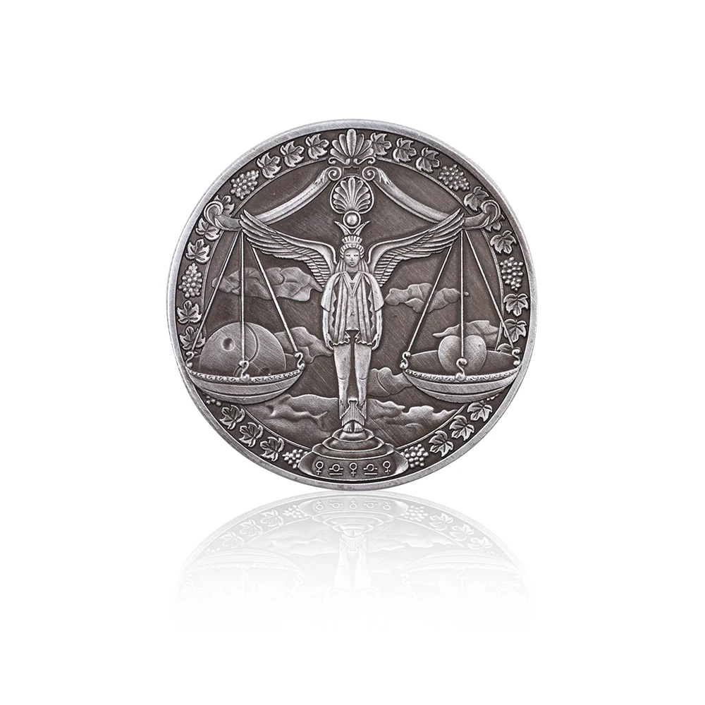 Estival сувенир подарки Ancent монета весы Созвездие счастливая подарок на день