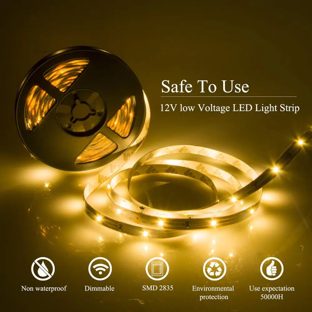 Светодиодная ленсветильник с регулируемой яркостью теплый белый свет не