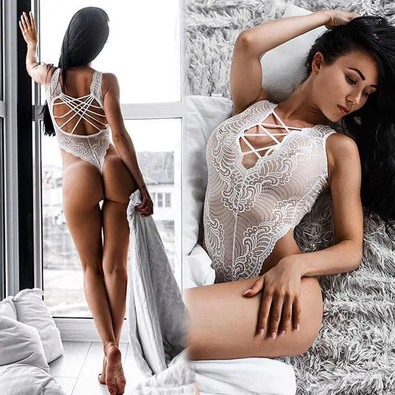 

Lace Sexy Sleepwear Women's Panties Babydoll Nightwear Ladies Slim Rompers Overalls Casual Clothes