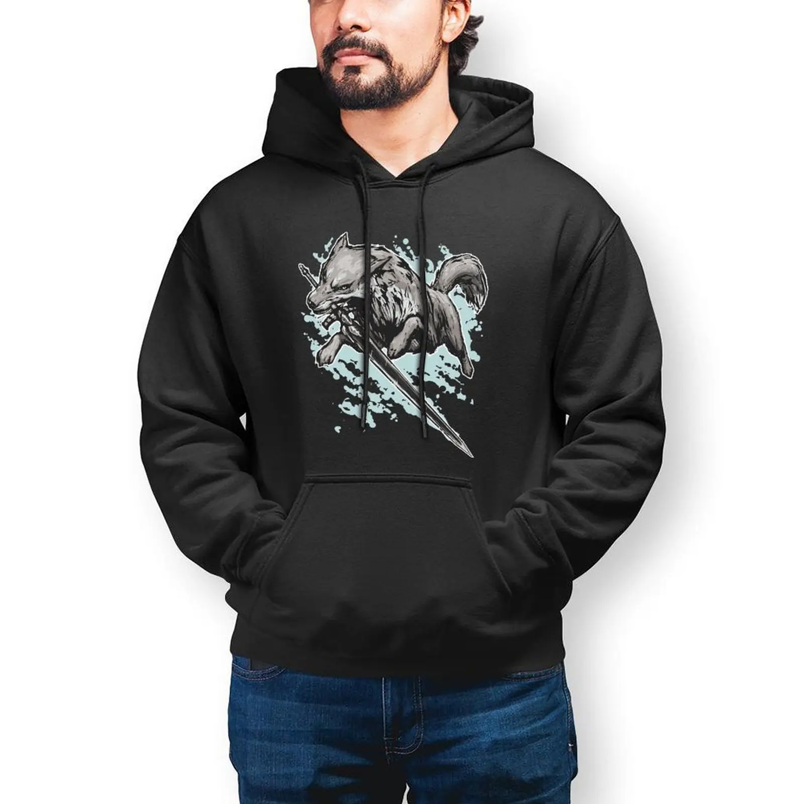 

Dark Souls Hoodies Autumn Cotton Hoodie Stylish Streetwear Long Sleeve Pullover Hoodie Mens Over Size